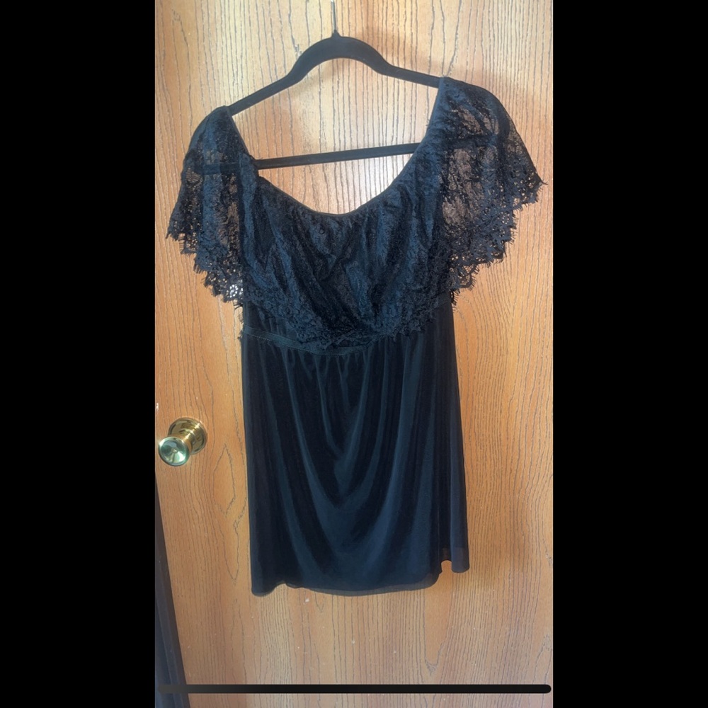 Elegant Black Lace Dress (lingerie)